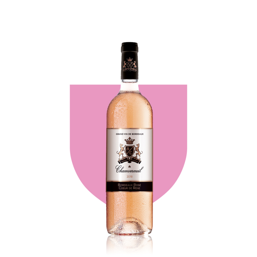 Chamvermeil Bordeaux Rosé
- Cœur de rose ROSÉ 2018 carton 12 bouteilles