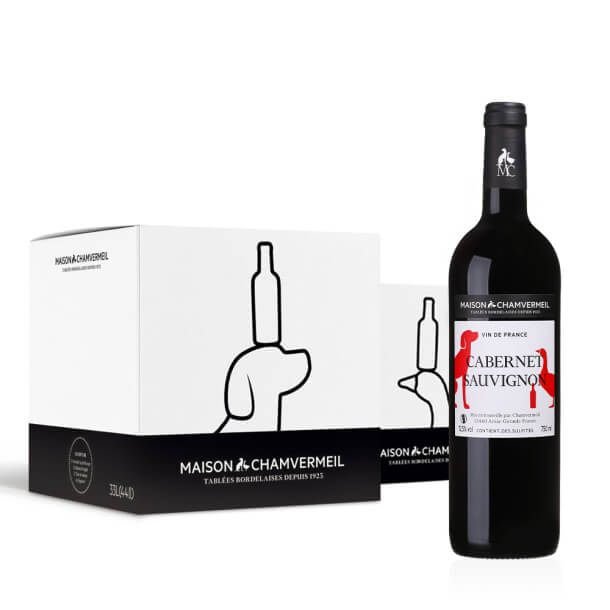 Cabernet Sauvignon Vin de France ROUGE carton 12 bouteilles