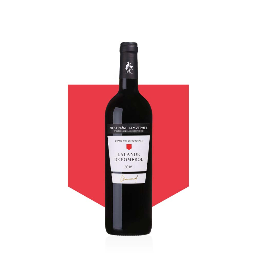 Vin AOC Lalande de Pomerol ROUGE 2016 carton 6 bouteilles
