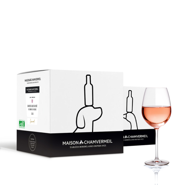 Vin AOC Bordeaux Rosé
- Cœur de rose ROSÉ 2022 bag in box 10