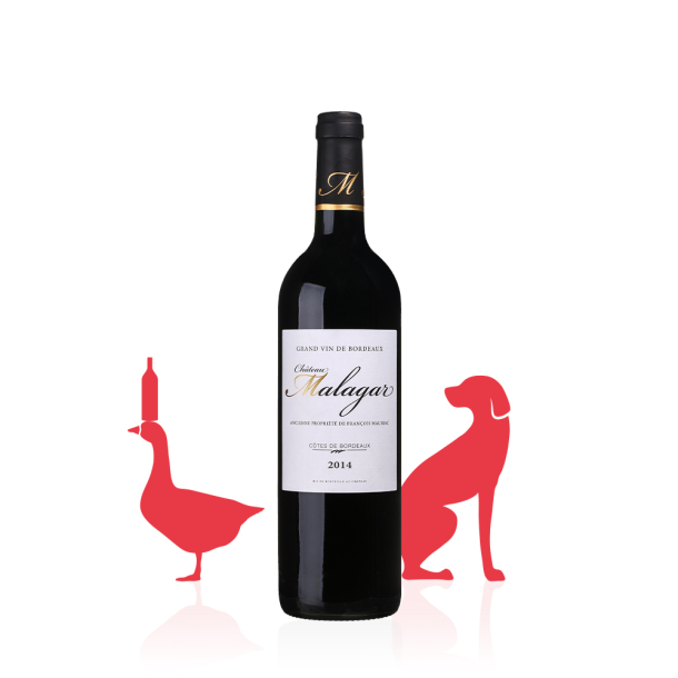 Château Malagar AOC Côtes de Bordeaux ROUGE 2014 carton 6 bouteilles