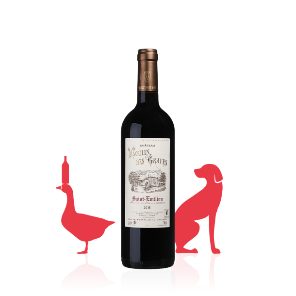 Château Moulin des Graves AOC Saint-Emilion ROUGE 2015 carton 6 bouteilles