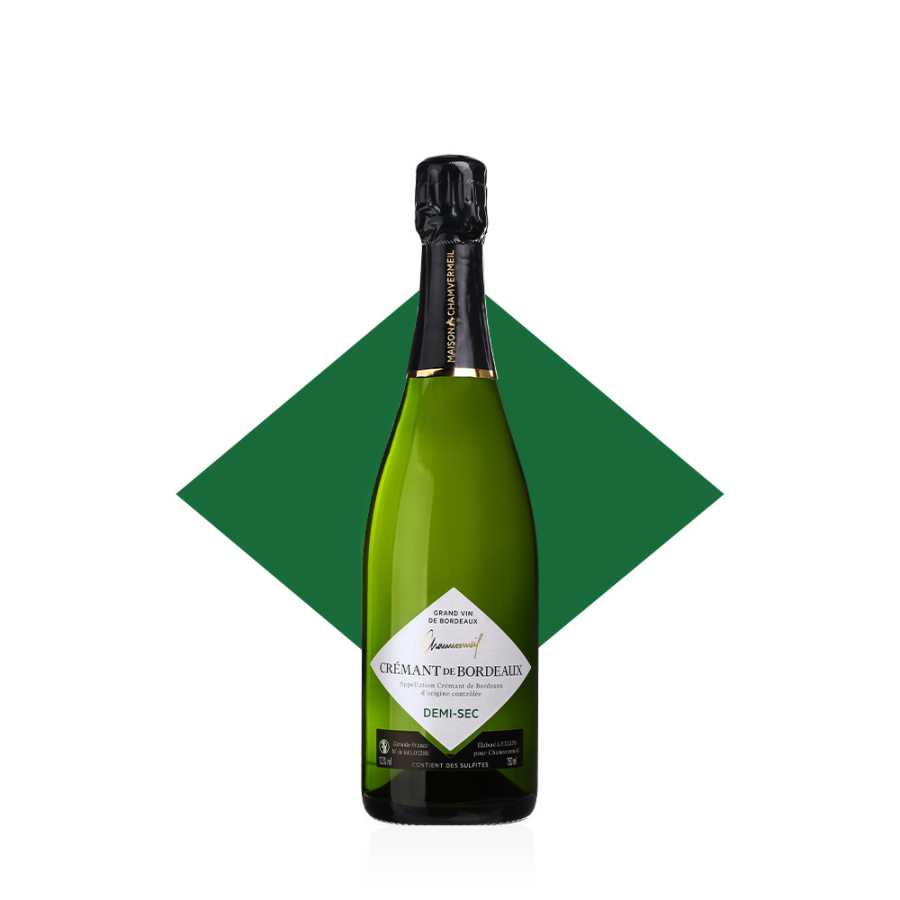 Vin AOC Crémant de Bordeaux Blanc Demi-Sec BLANC carton 6 bouteilles