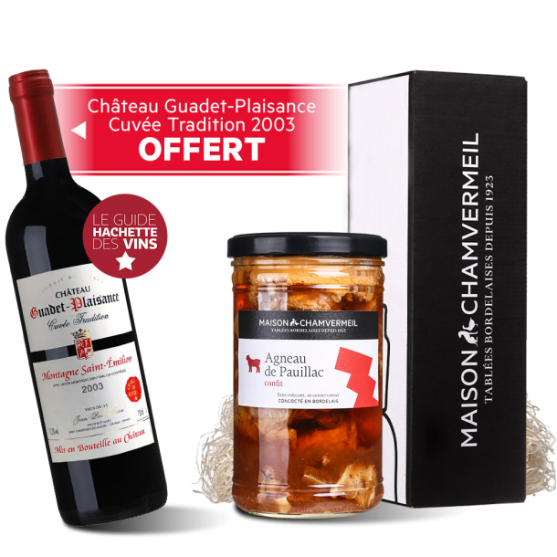 Agneau de Pauillac confit + cadeau Plats cuisinés coffret 900 g