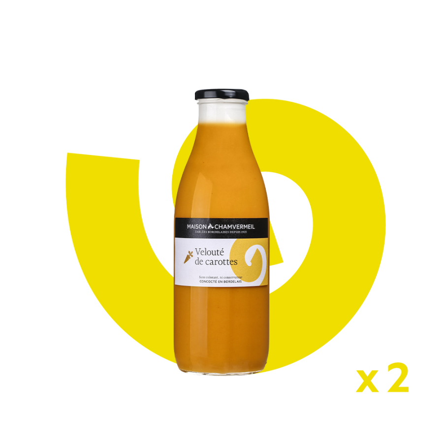 2x Velouté de carottes Entrées & Apéritifs coffret 1L x2