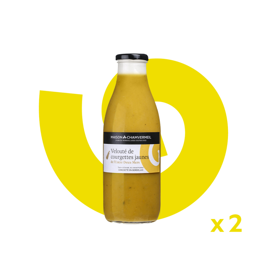 2x Velouté de courgettes jaunes de l'Entre-Deux-Mers Entrées & Apéritifs coffret 1L x2