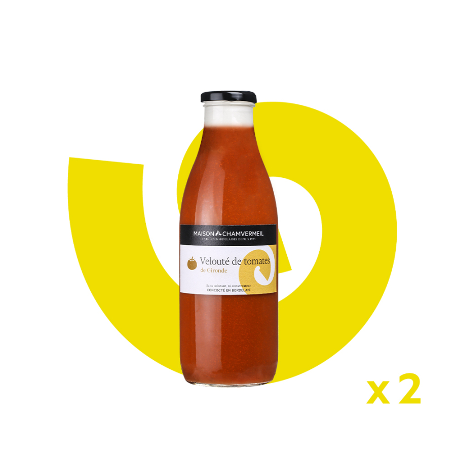2x Velouté de tomates de Gironde Entrées & Apéritifs coffret 1L x2