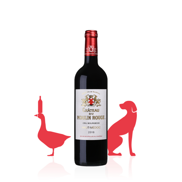Château du Moulin Rouge AOC Haut-Médoc Cru Bourgeois ROUGE 2018 carton 6 bouteilles
