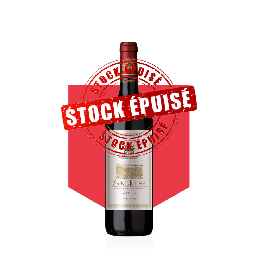 Chamvermeil Saint-Julien ROUGE 2011 carton 6 bouteilles
