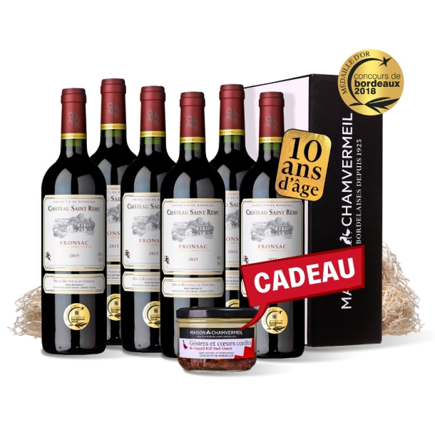 Château Saint-Rémy Fronsac ROUGE 2015 carton 6 bouteilles