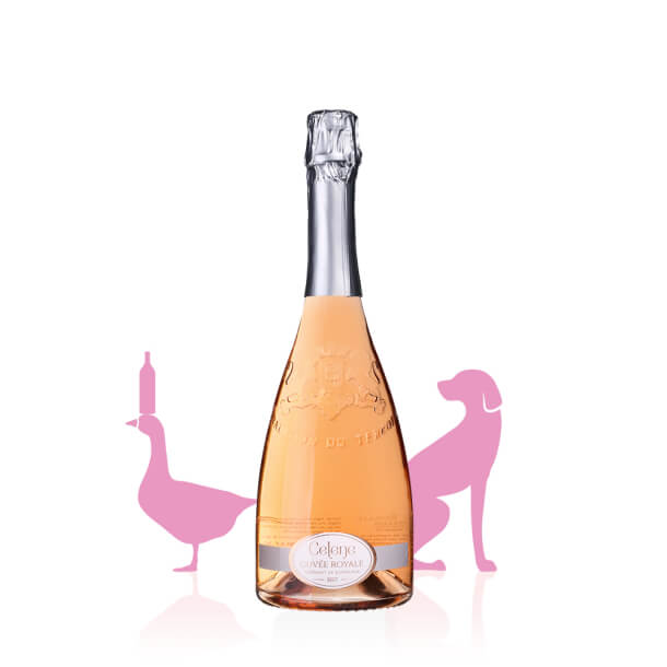 Célene Cuvée Royale AOC Crémant de Bordeaux rosé ROSÉ carton 6 bouteilles