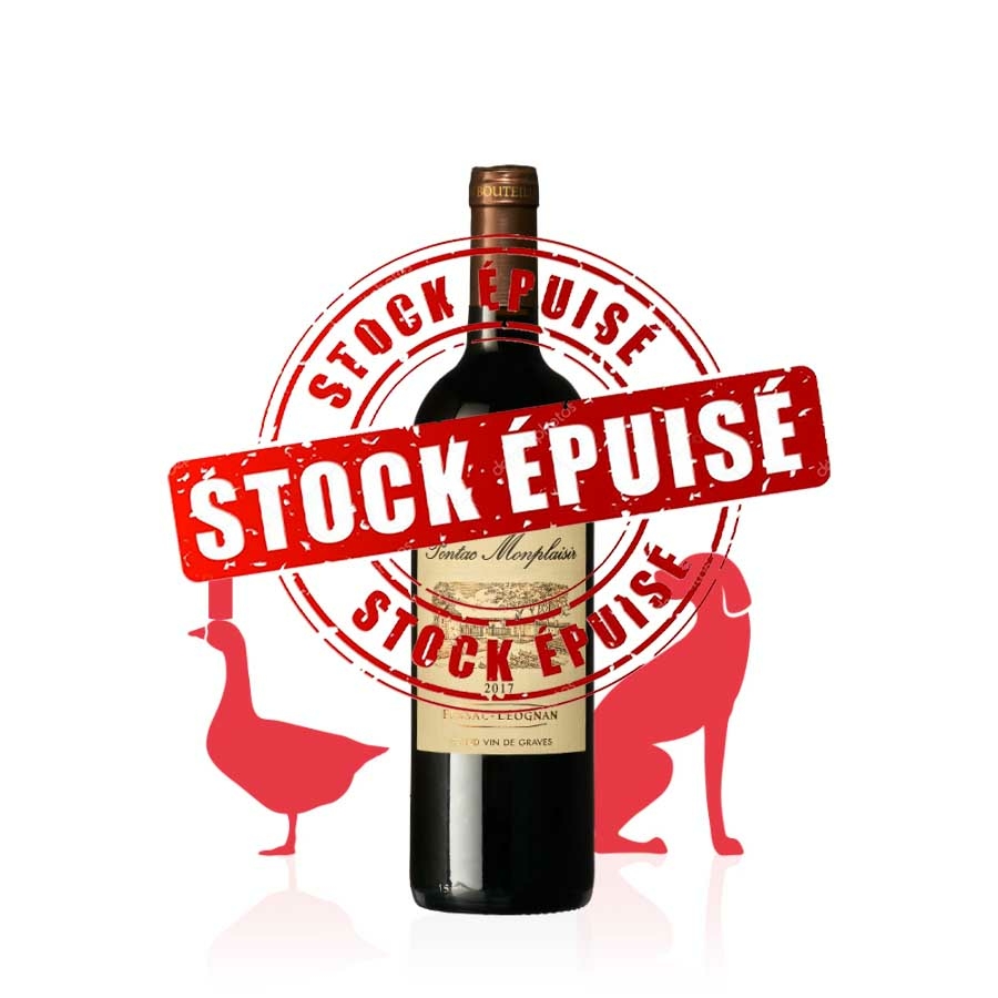 Château Pontac Monplaisir AOC Pessac Léognan ROUGE 2017 carton 6 bouteilles