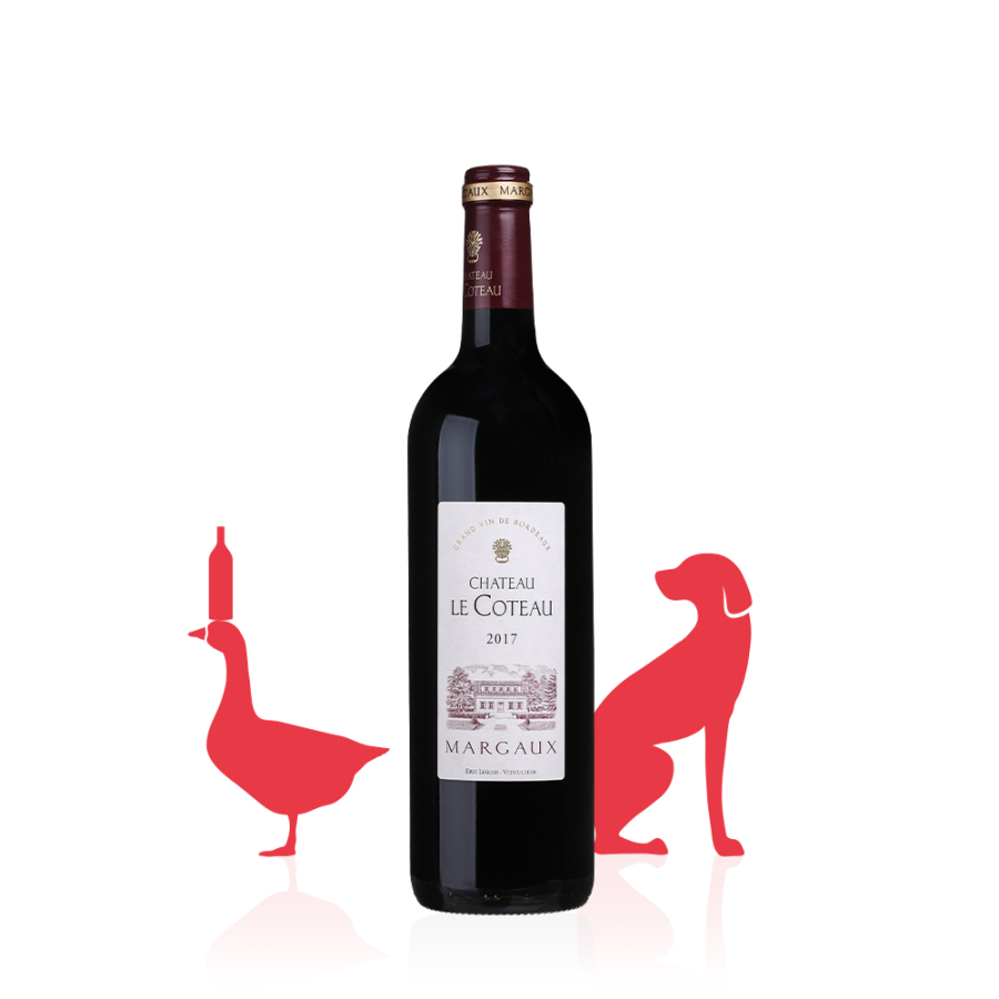 Château Le Coteau AOC Margaux ROUGE 2017 carton 6 bouteilles