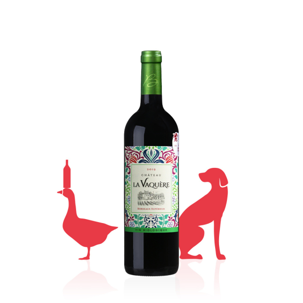 Château La Vaquère AOC Bordeaux Supérieur ROUGE 2019 carton 6 bouteilles