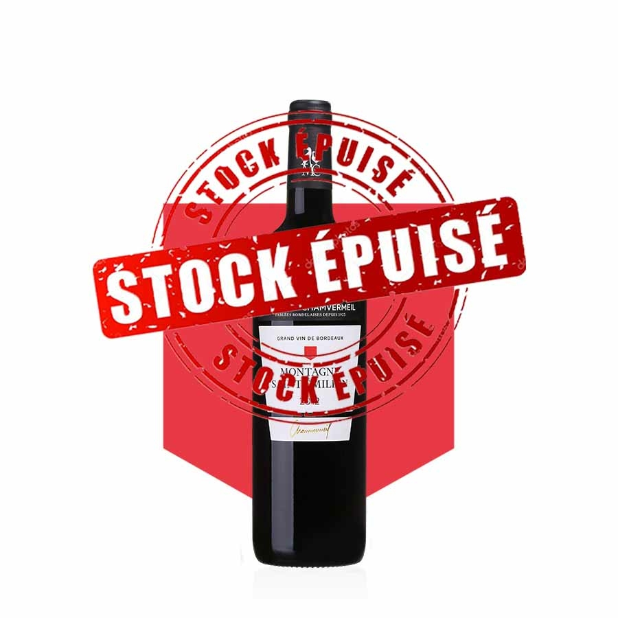 Chamvermeil AOC Montagne Saint-Emilion ROUGE 2012 carton 6 bouteilles
