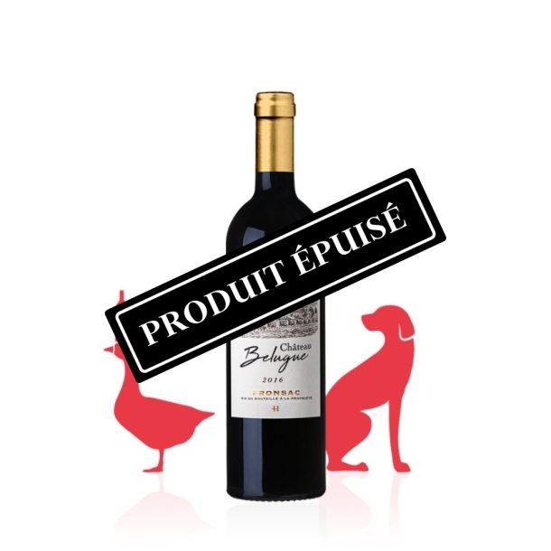 Château Bélugue Fronsac ROUGE 2016 carton 6 bouteilles