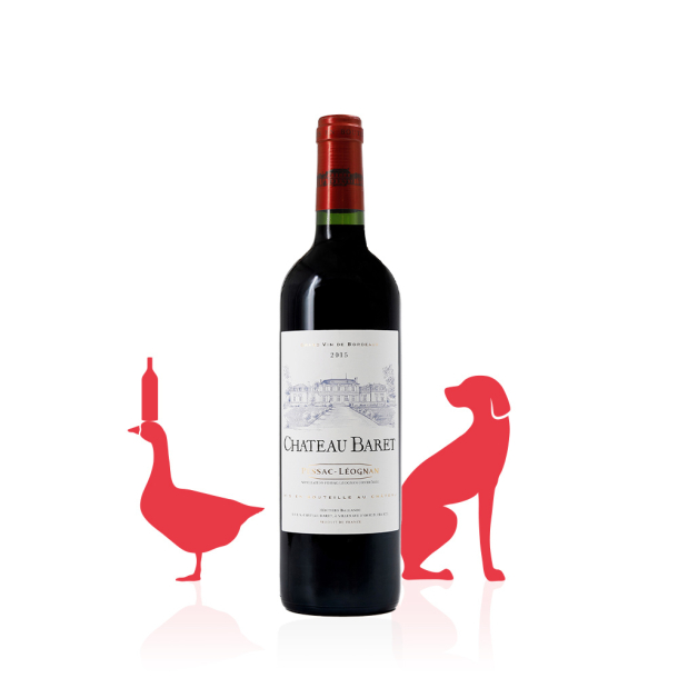 Château Baret AOC Pessac-Léognan ROUGE 2015 carton 6 bouteilles