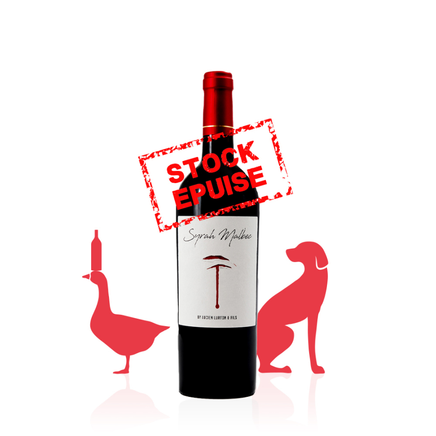 Syrah Malbec by Lucien Lurton et fils IGP Atlantique ROUGE 2019 carton 6 bouteilles