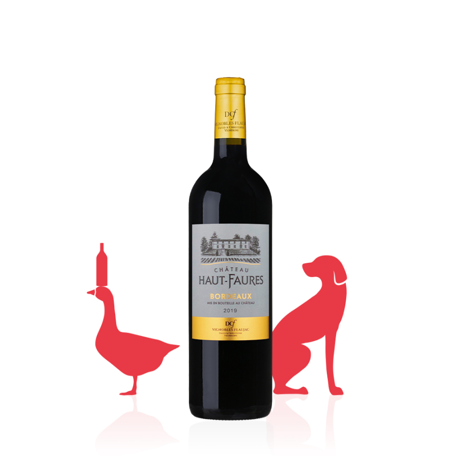Château Haut-Faures AOC Bordeaux ROUGE 2019 carton 6 bouteilles