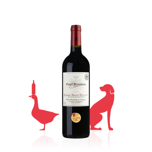 Château Haut Bonneau AOC Lussac Saint-Emilion ROUGE 2021 carton 6 bouteilles