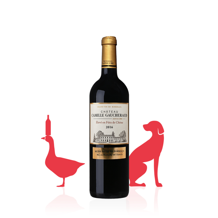 Château Camille Gaucheraud Blaye-Côtes de Bordeaux ROUGE 2016 carton 6 bouteilles