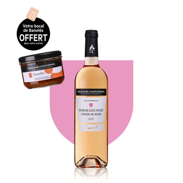 AOC Bordeaux Rosé ROSÉ 2021 carton 6 bouteilles