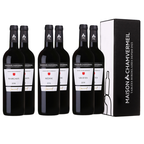 Rive Gauche Coffret vin ROUGE coffret 6 bouteilles