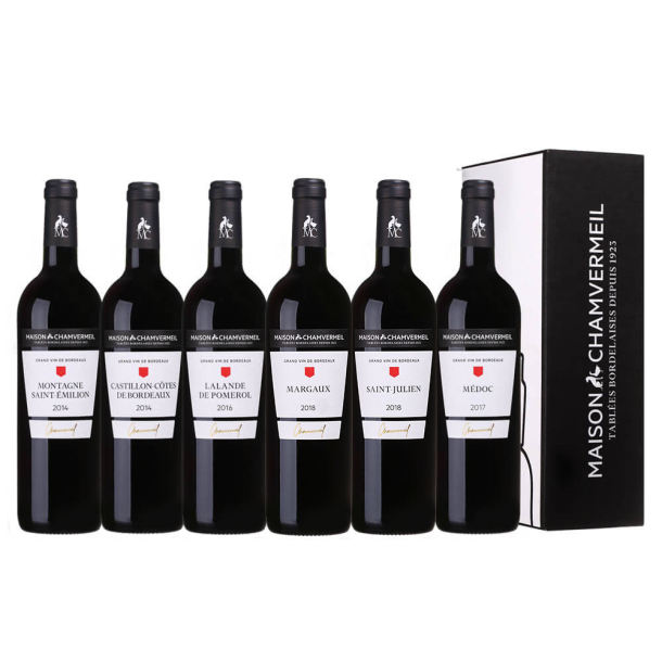 Initiation Bordeaux Coffret vin ROUGE coffret 6 bouteilles