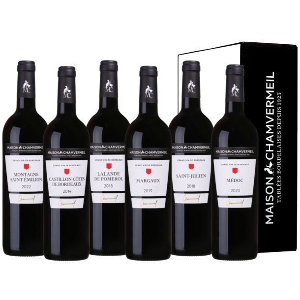 Initiation Bordeaux Coffret vin ROUGE coffret 6 bouteilles