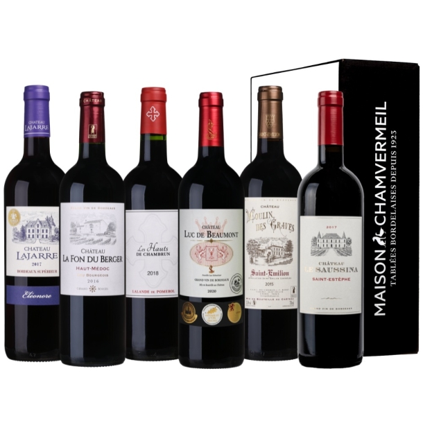 Bordeaux Séduction Coffret vin ROUGE coffret 6 bouteilles