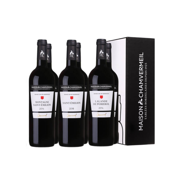 Exclusif Bordeaux Coffret vin ROUGE coffret 6 bouteilles