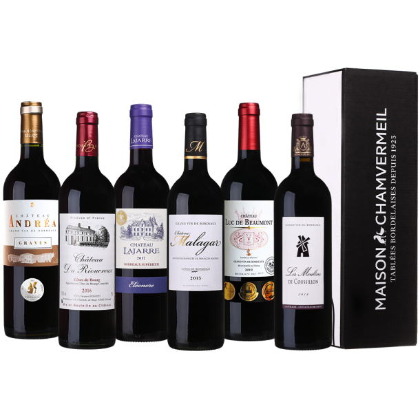 Bordeaux Collection Coffret vin ROUGE coffret 6 bouteilles
