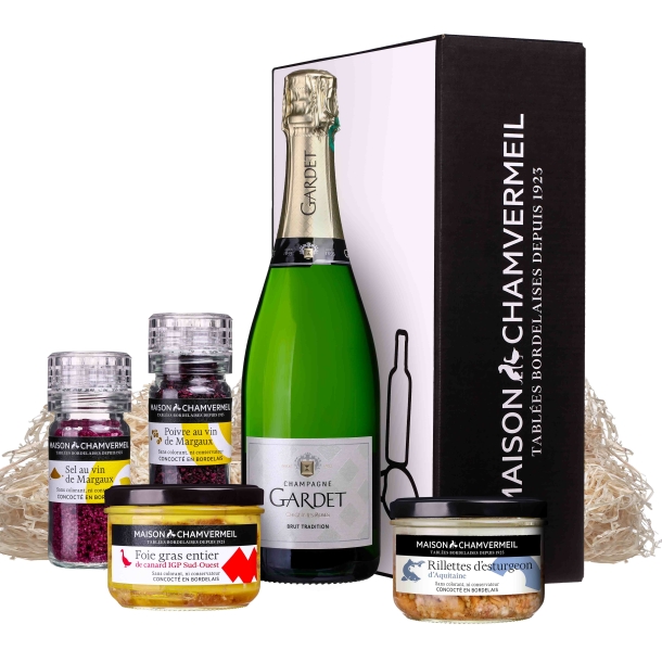 Luxe & gastronomie bordelaise Coffret vin & gastronomie coffret