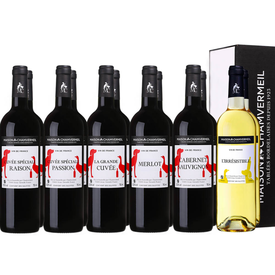 Tour de France Coffret vin ROUGE coffret 12 bouteilles
