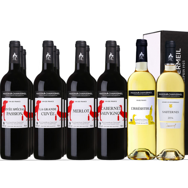 Les classiques, l'édition d'Or Coffret vin coffret 12 bouteilles