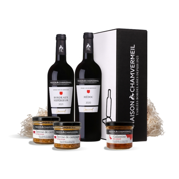 Coffret pour bouteille de vin à offrir