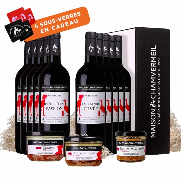 Copains comme cochons Coffret vin & gastronomie coffret