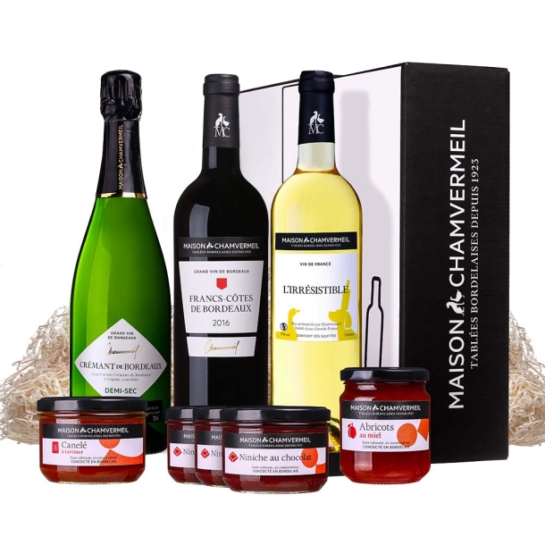 Les plaisirs sucrés Coffret vin & gastronomie coffret