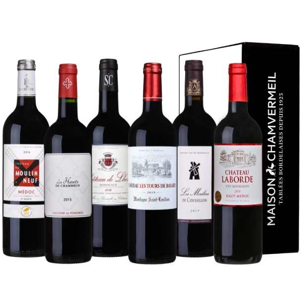 Prêt à déguster Coffret vin ROUGE coffret 6 bouteilles