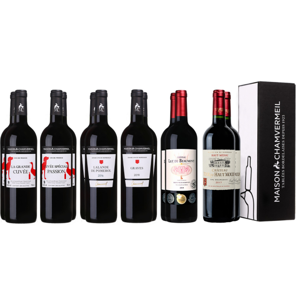 Le fil rouge Coffret vin ROUGE coffret 12 bouteilles