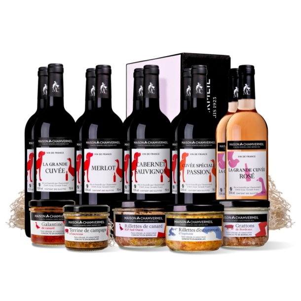 Les copains d'abord Coffret vin & gastronomie coffret