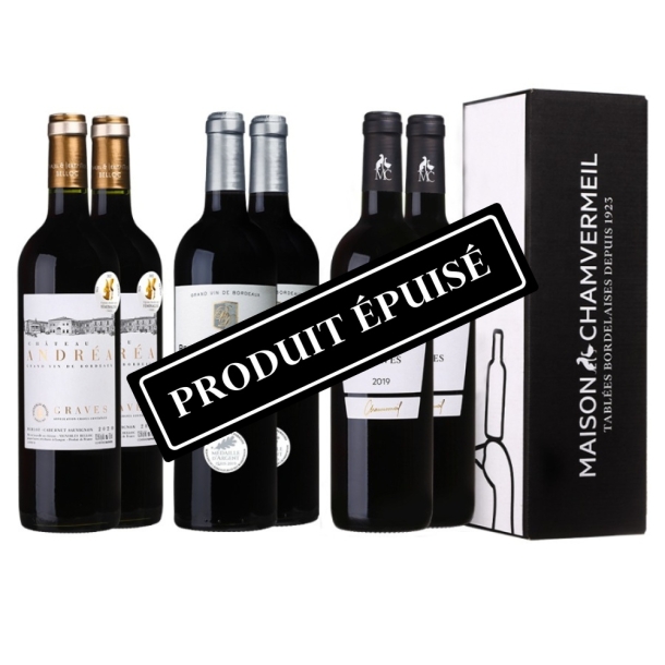 Coffret 6 bouteilles Grand Vins de Bordeaux