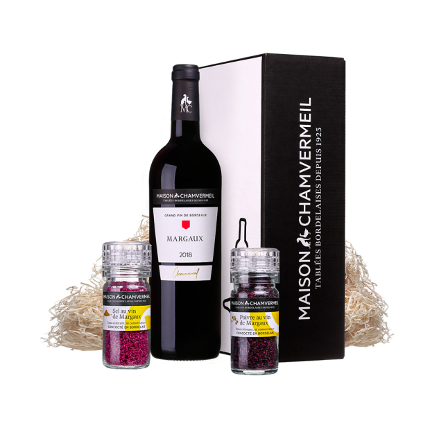 Sel et poivre au Grand vin de Margaux Coffret vin & gastronomie coffret