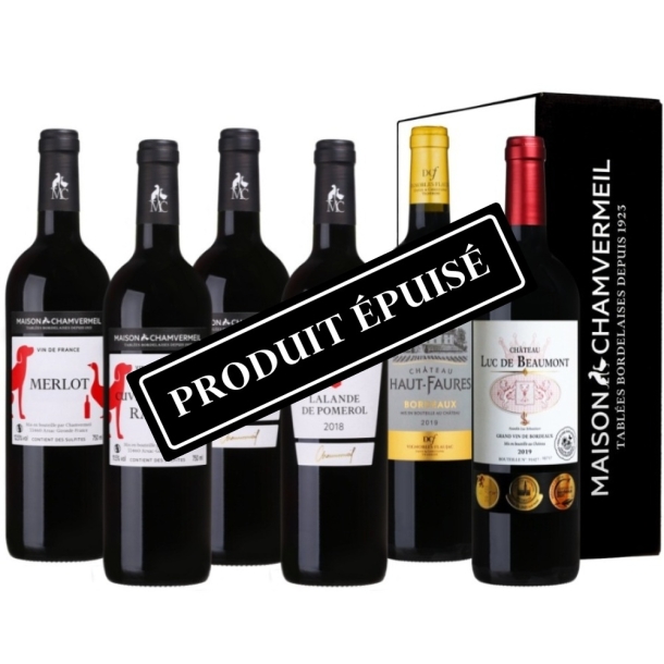 Le coffret bien fruité Coffret vin ROUGE coffret 6 bouteilles