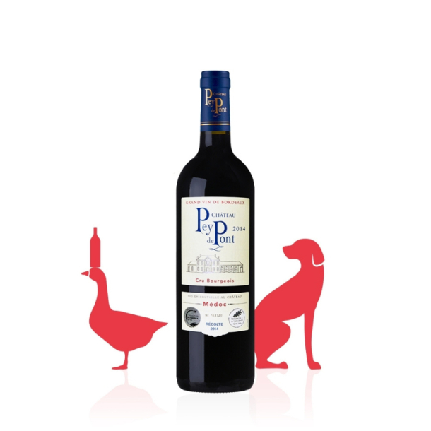 Château Pey de Pont AOC Médoc Cru Bourgeois ROUGE 2014 carton 6 bouteilles