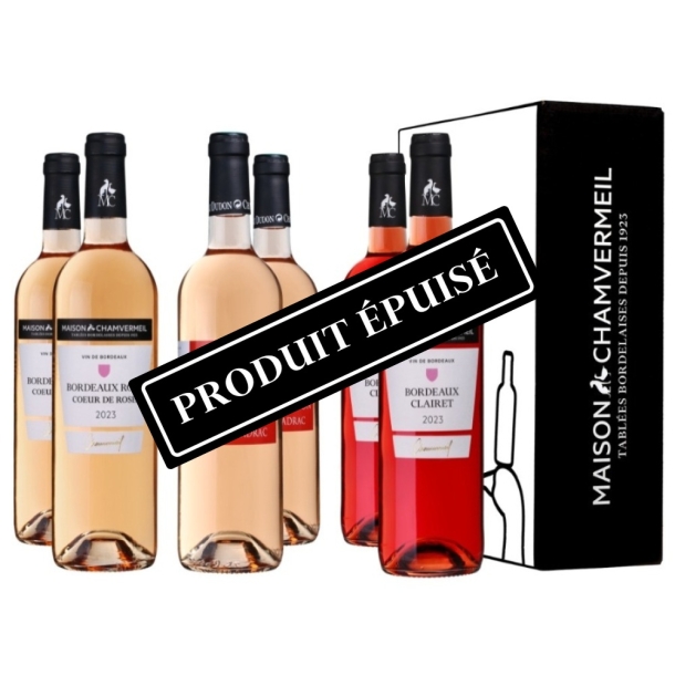 Bordeaux en Rose Coffret vin ROSÉ coffret 6 bouteilles