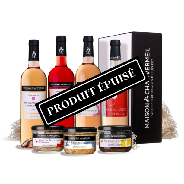 Rosé épicurien Coffret vin & gastronomie coffret