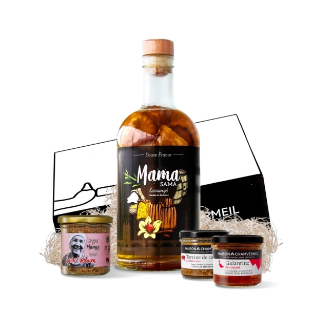 Saveurs des îles Coffret vin & gastronomie BLANC coffret