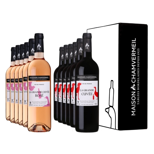 Le grand duo Coffret vin coffret 12 bouteilles