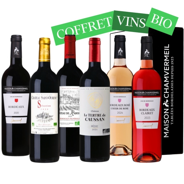 À pleines vignes - 100% BIO Coffret vin ROUGE coffret 6 bouteilles